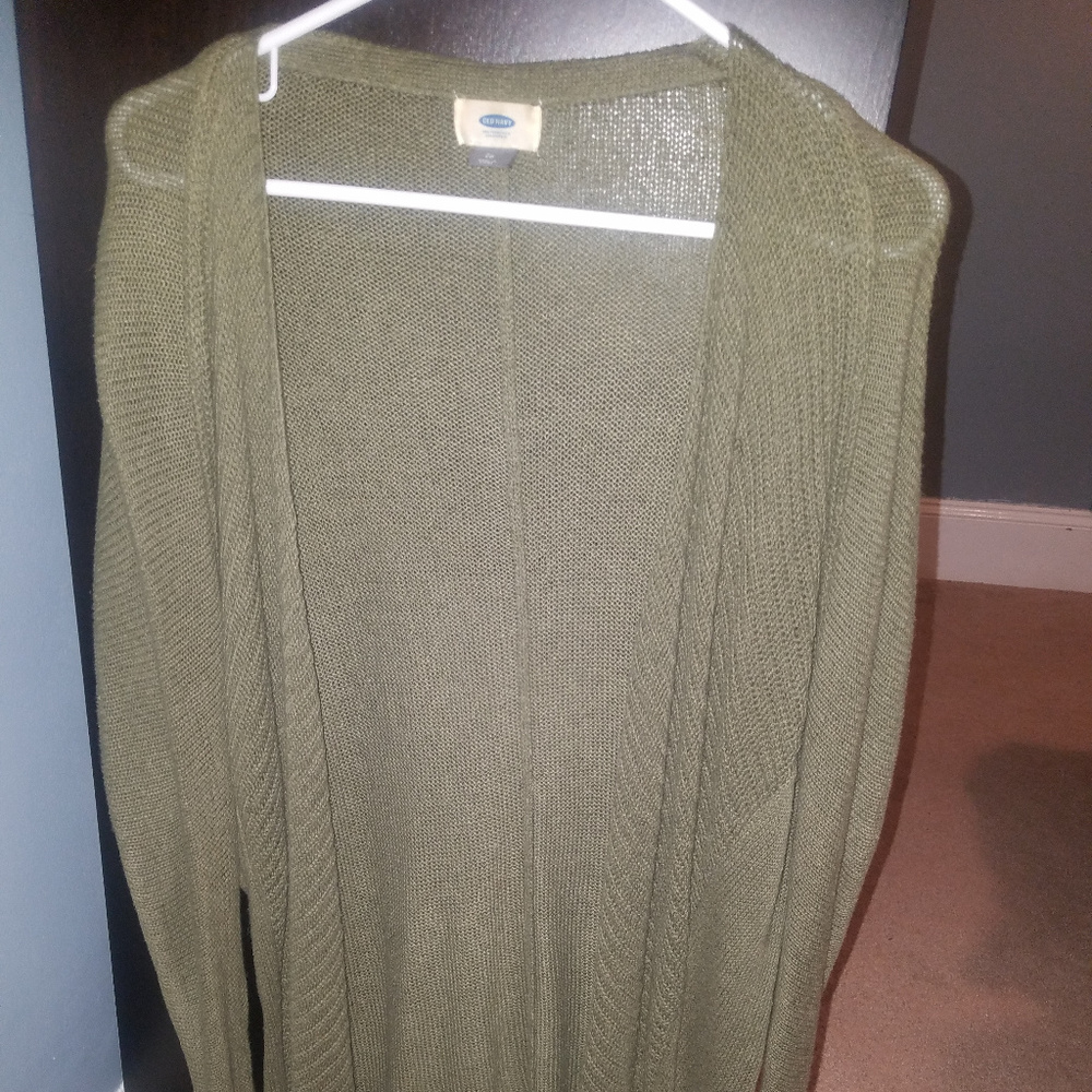 Old Navy Forest Green Chunky Cardigan